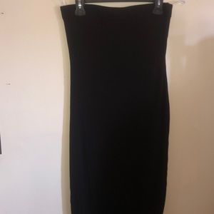 Strapless tight pencil dress